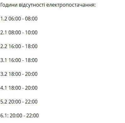 Графіки на 24 березня: чи будуть вимикати світло у вівторок